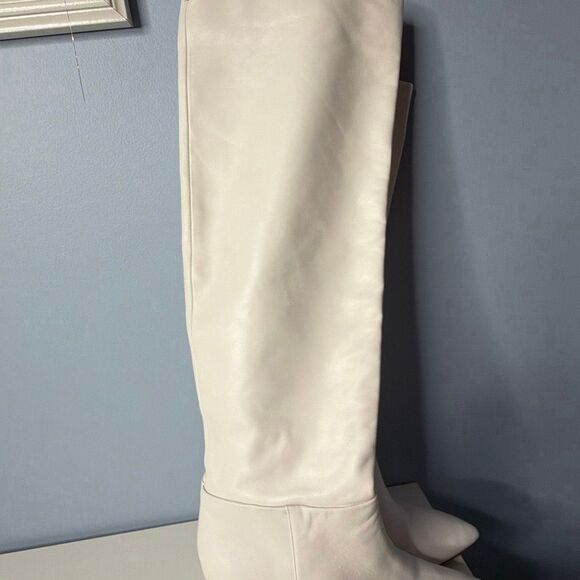 Sam Edelman Hutton White Knee High Leather Boots Woman’s 9 - Picture 4 of 10